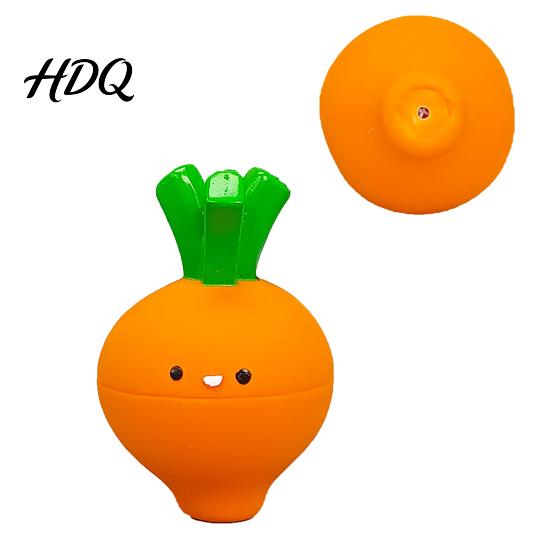 Durable Rubber Puppy Toys Carrot Shape Squeaky Dog Toy Latex Interactive Pet Active for Home Elastic Chew Toy Small Dogs Boredom Relief And Training