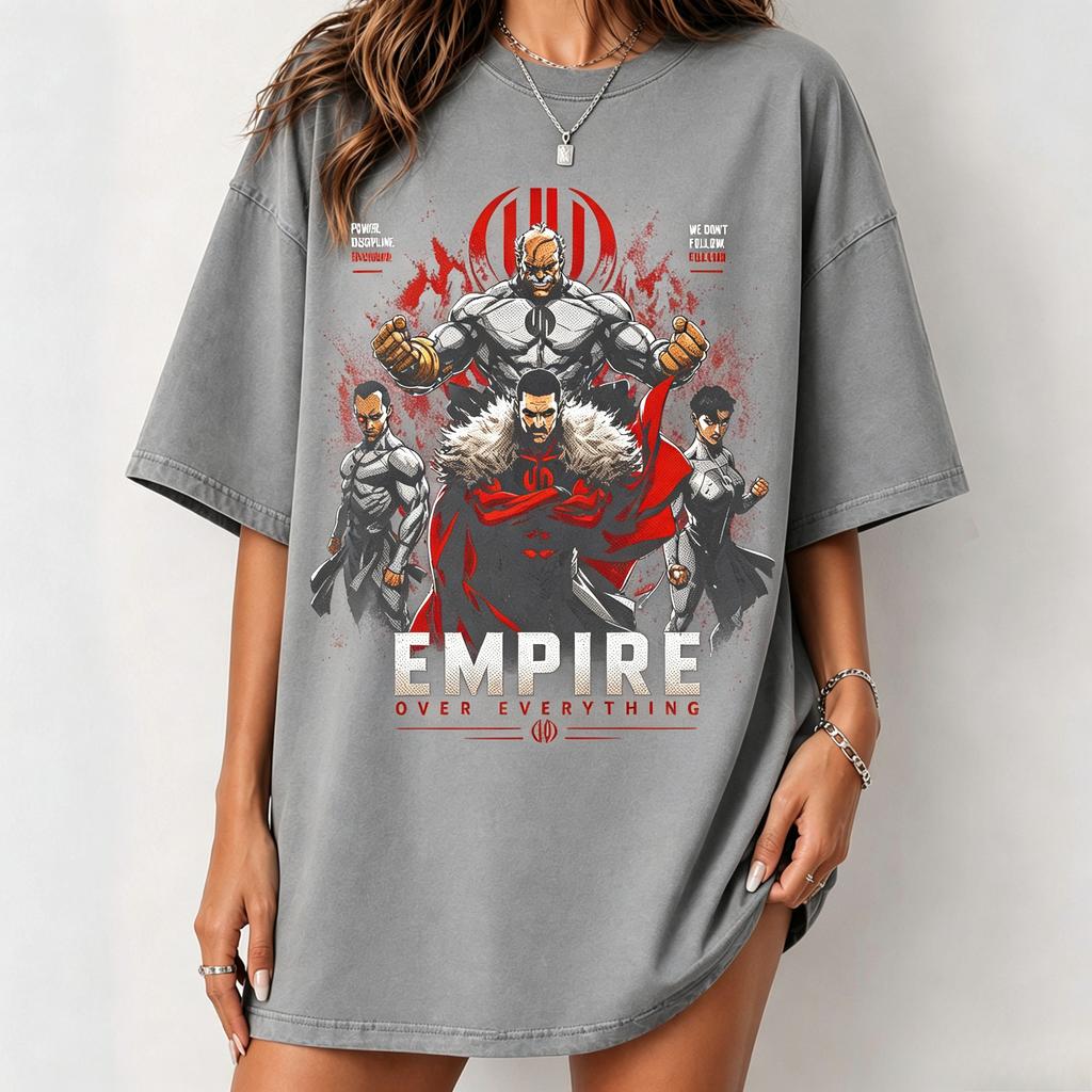 Invincible Viltrum Empire Tshirt Omniunisex Thragg Retro Comic Print Oversized Vintage Tee Anime Streetwear Casual Tops