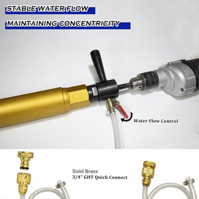 Kit de Adaptador de Taladro Accesorios Fácil de Instalar con Manguera de Repuesto Capaz de Usar Agua Núcleo