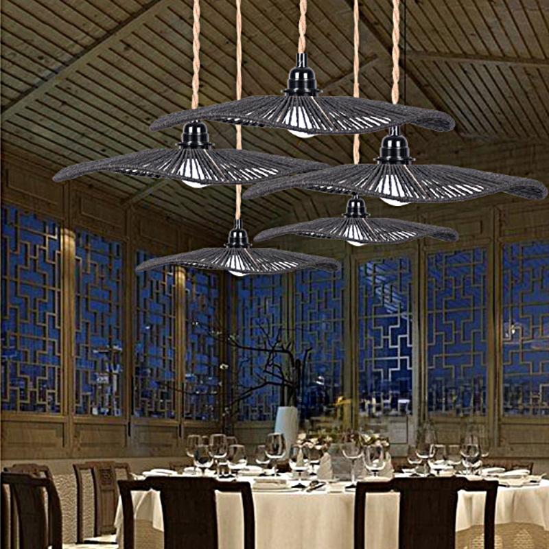 1PC Accessory DIY Household Cover Adornment Creative Decoration Retro Imitation Rattan High Quality Pastoral Style Lampshade