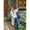 New crochet embroidered lace shirt for women, summer vacation style, seaside sun protection coat, sheer long coat