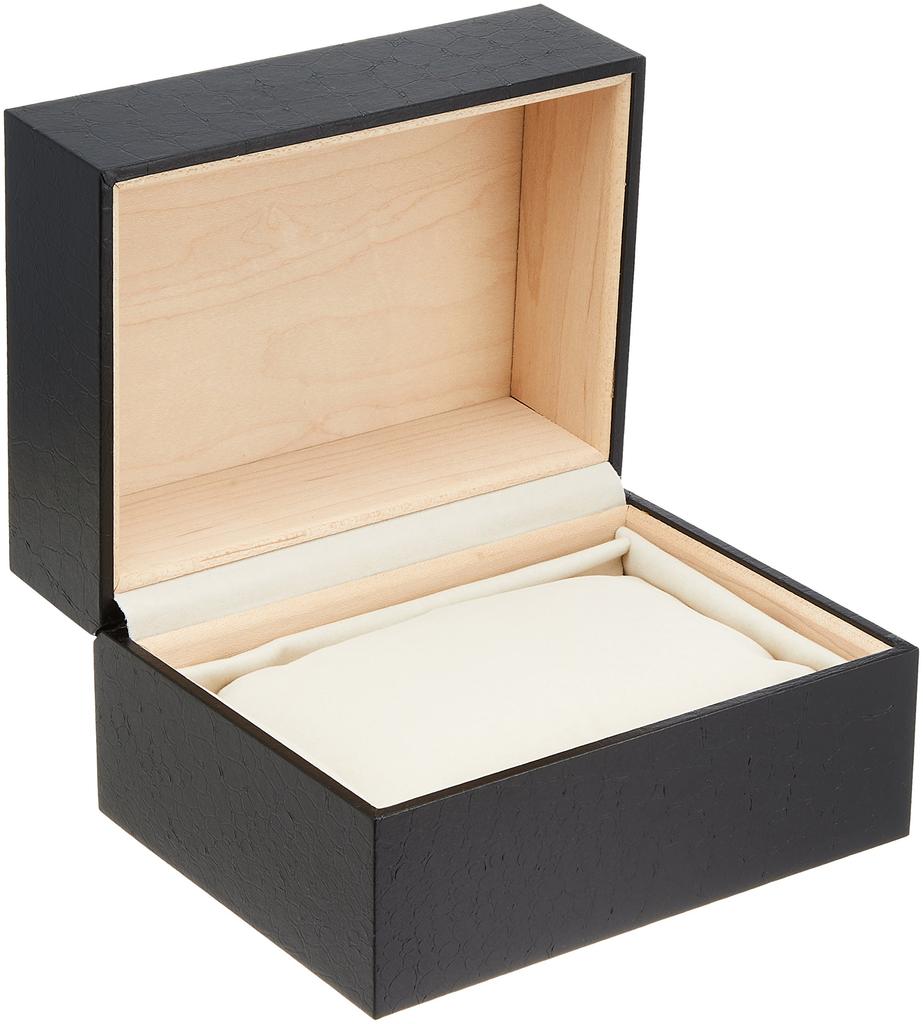 IGIMI Watch Storage Case, 1-Watch Display Case, Black Crocodile, IG-ZERO026A-1
