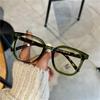 Retro Black Prescription Glasses - Large Frame, Anti-Blue Light, Unisex Korean Fashion