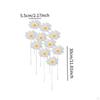 10Pcs Daisy Flower Stakes Plant Stake Yard Art Decor Decorative Garden for