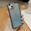 Suitable for IPhone15, Gradient Glitter Phone Case 14pro, Lens Glitter, Apple 13 Electroplated Anti-drop Protective Case