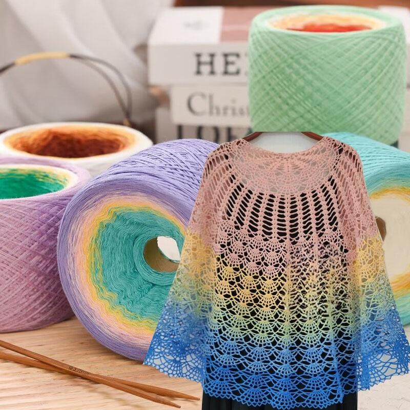 300G Gezwirnte Baumwolle Mischung Fantasie Kuchen Garn Handgemacht DIY Gestrickt Haken Schal Mantel Schal Garn