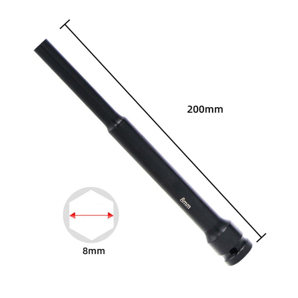 

1pc 200mm Extended 1/2inch Drive Socket Head Wrench Hex Adapter Spanner Converter For AC Electric Wrench Pneumatic Air Tool