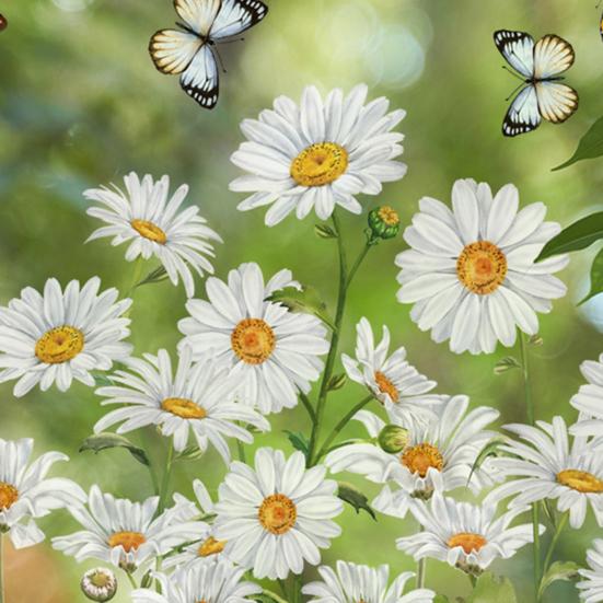 Spring Summer Flowers Window Clings Butterfly Wildflowers Window Decal Double-Side Floral Static