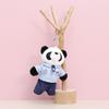 Police Traffic Fire Protection Rabbit Bear Panda Plush Keychain Animal Gift Toy