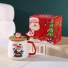 Christmas Ceramic Mug Gift Set - Santa Claus New Year Office Coffee Mug