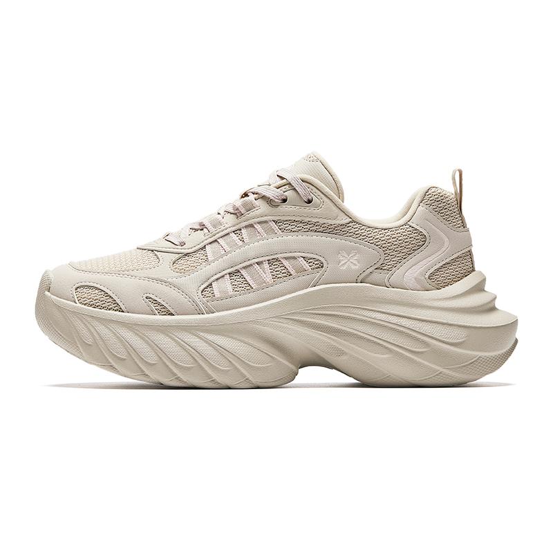 Anta Comfortable Versatile Fashionable Wear-Resistant Increased Height Low-Top Casual Shoes Women Sneaker Multicolor 922538882-4 37.5