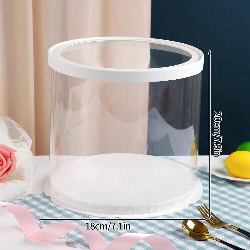 Transparent Cake Box Clear Gift Packaging Boxes Birthday Party Cake Packing Candy Storage Containers  Anniversary Party Decor
