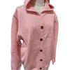 Women's Hooded Cardigan Sweater Casual Long Sleeve Button Down Knit Hoodie Coat Oversized Fall Outerwear