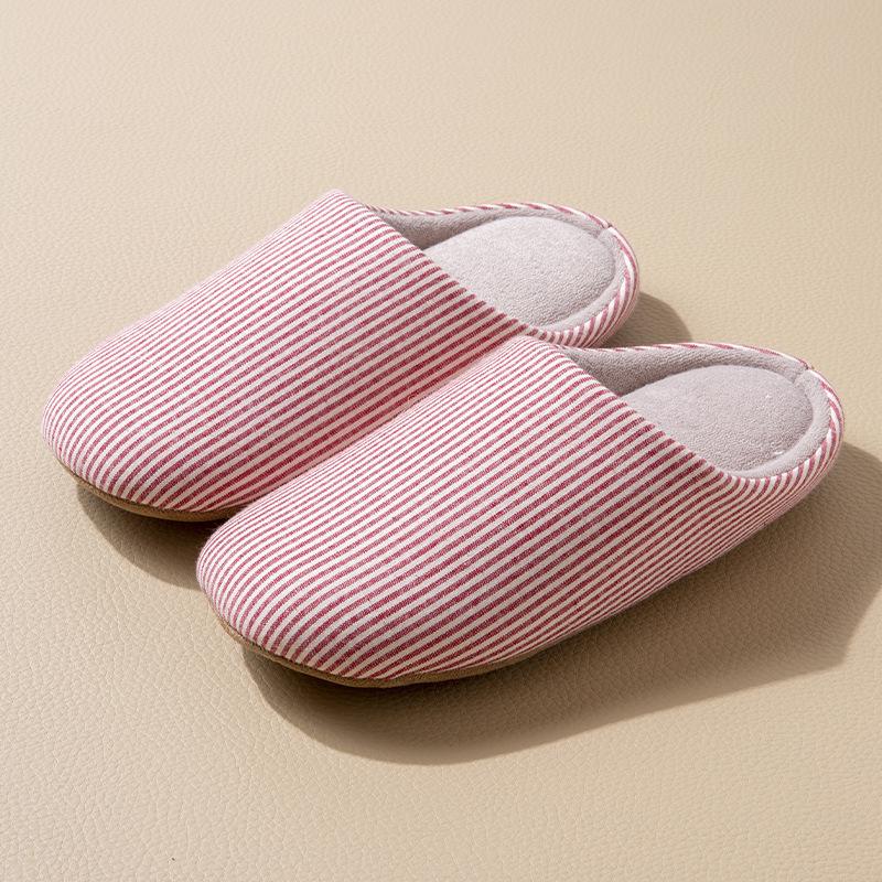 Autumn Cotton Slippers for Men and Women - Soft, Silent, Non-Slip Indoor Shoes for Couples