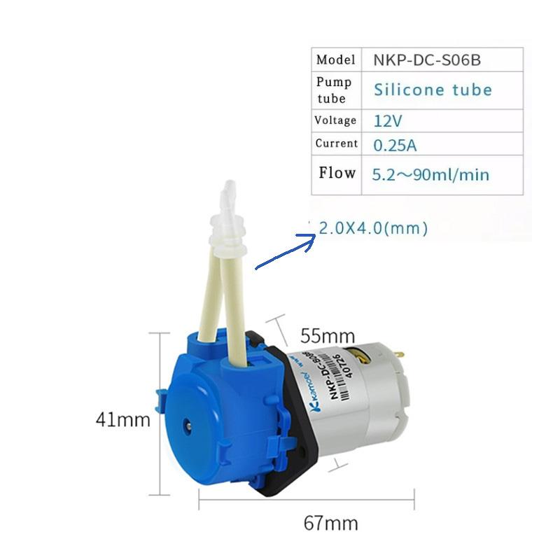 DC 12v Small Self-priming Pump Mini Circulation Pump Pumping Peristaltic Pump For Measurement