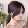 Women Clip-in Bangs Natural Wispy 3D French Bangs Forehead Hair Extensions Black Brown Side Bangs Fringe Wig Hairpieces