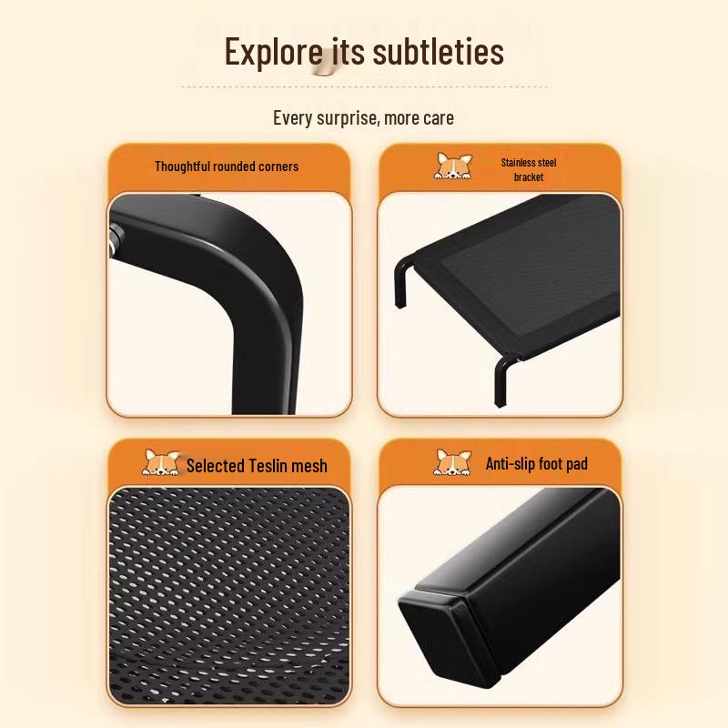 Ganzjahres-erhöhtes Haustierbett: Feuchtigkeitsbeständige Schlafmatte für große und kleine Hunde