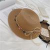 New original ethnic style straw hat women's spring and summer beach outing sun hat retro straw woven sun protection hat