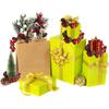 4 Pcs Christmas Candle Rings, Red Berry Pine Cone Wreath for Candle Holders Festival Table Decoration for Christmas Thanksgiving Harvest Day