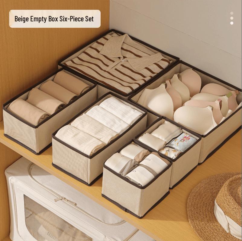 Foldable Non-woven Fabric Underwear Drawer Organizer 