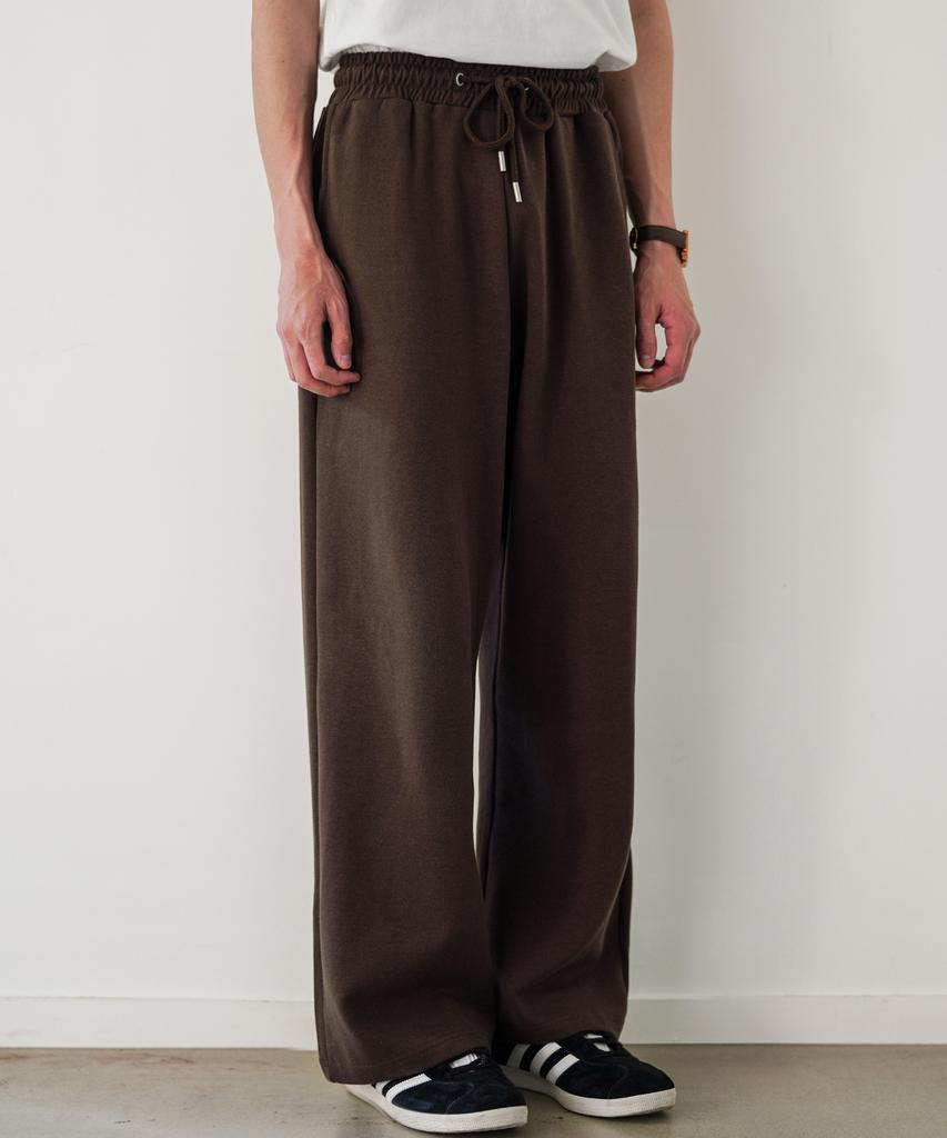 JEMUT Airy Flare Sweatpants Brown Julp2626