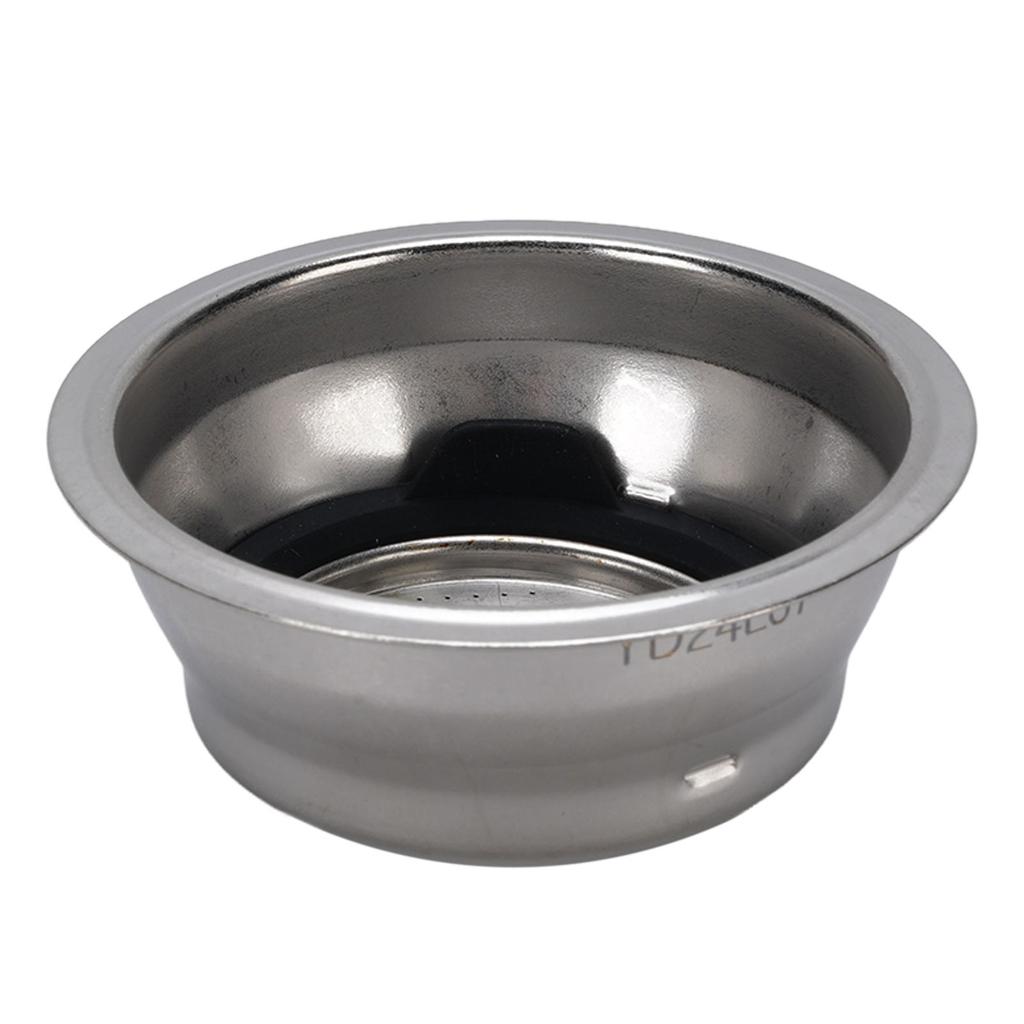 51MM Portafilter Basket Stainless Steel Portafilter Filter Basket with Silicone Washer for EC860