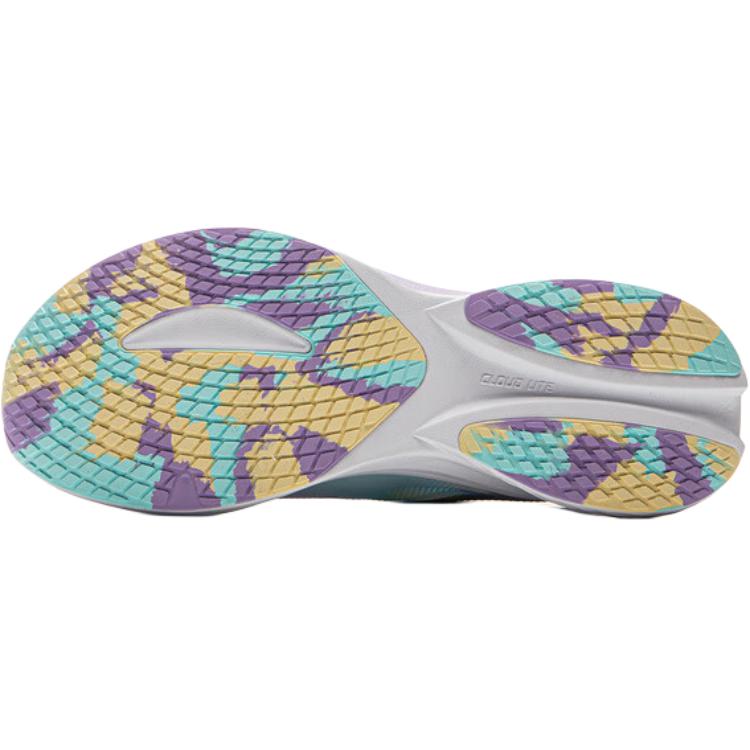 Li Ning Kids Running Shoes Comfortable Soft Non-Slip Wear-Resistant Low-Top Men Sneaker Standard-White Snow-Purple Crayon-Yellow YKFV044-4