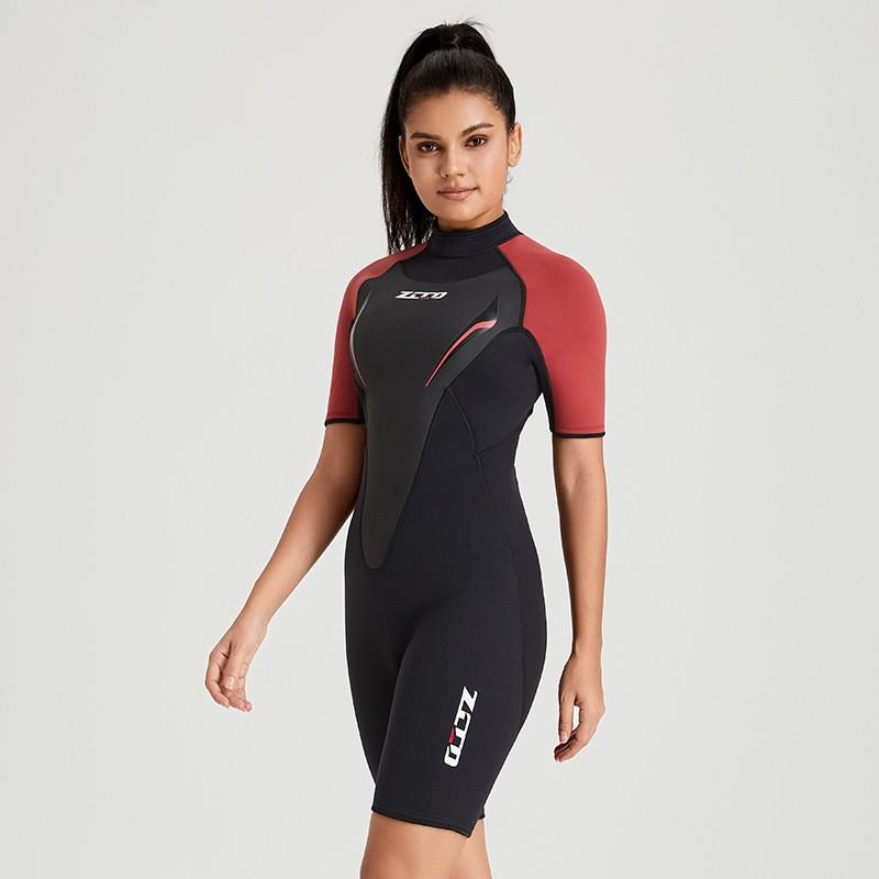 3mm Neopreen Wetsuit Mannen Vrouwen Volledig Lichaam Korte Mouw Warm Water Sportpak Snorkelen Surfen Zwemmen