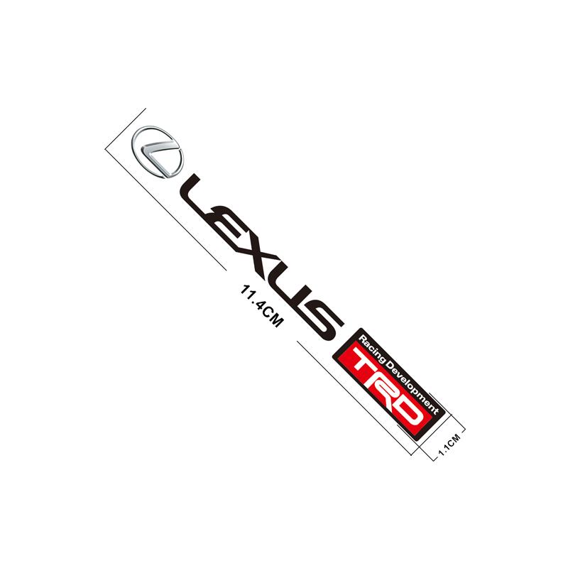 HZN3 4Pcs Car Emblem Stickers Rearview Mirror Wiper Decals Accessories For Lexus F SPORT GX460 Ct200h IS250 ES 220D IS200 Fsport GS