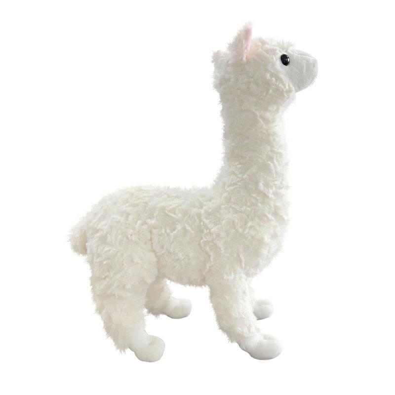 

Simulation alpaca doll plush toy white alpaca doll children accompany soothing pillow rag doll 40cm（0.3kg）