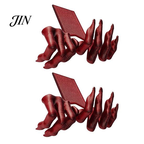 Scary Book Accessory Gothic Creepy Demon Claw Bookmark, 3D Printed Horror Theme Bookmark Hand for Lovers, Halloween Bookshelf Decor Shaped