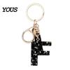 Lightweight Keychain Pendant, Sequins Star Letter A-Z Charm with Tassel, Gift Alphabet Initial Metal Keyring for Handbag Backpack Bag