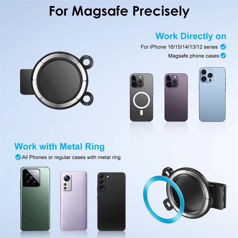 Magnetic Belt Clip Holder Mobile Phone Holder Backpack Clip Metal Hook Spring Rope For Magsafe Iphone Accessories