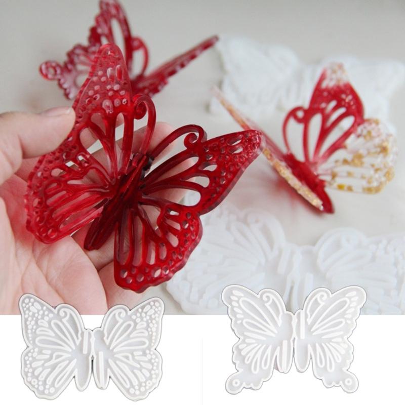 Silicone Fondant Mould Multipurpose Butterfly Chocolate Mould Easy To Clean Designs for Desserts and Cake Accessories