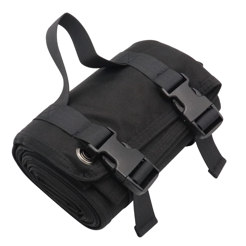 

Single Person Leisure Seat Shooting Mat Foldable Compact Solo Camping Climbing (Black) чорний