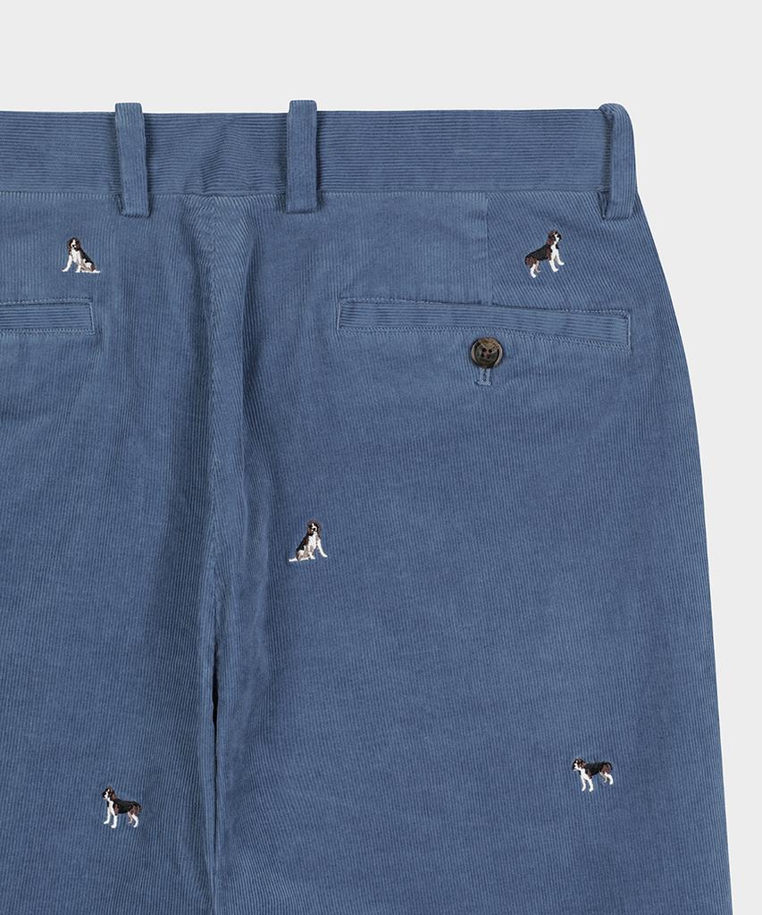 BROOKS BROTHERS Regular Fit 15W Beagle Embroidery Chino Pants (Blue) (Bbpcmm4765Mew)