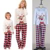 Elk Christmas Pajamas Set Family Matching Sleepwear Xmas Boy Girl Parentchild