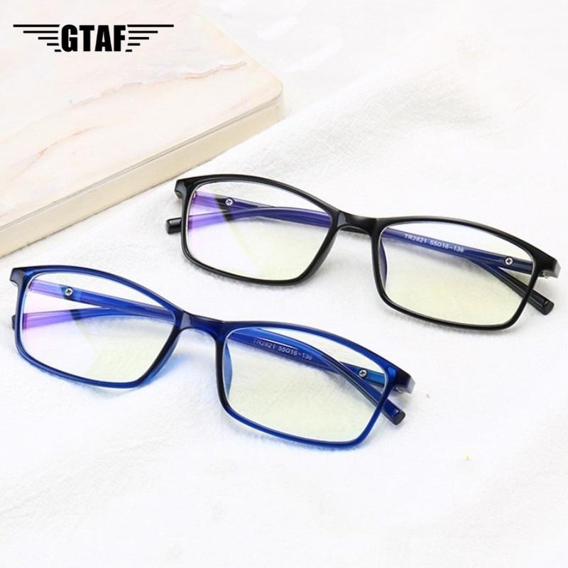 Myopia Glasses Men Anti Blue Light Eye Glasses Women Nearsighted Eyewear Full Frame Plain Glasses Prescription 0 To -600