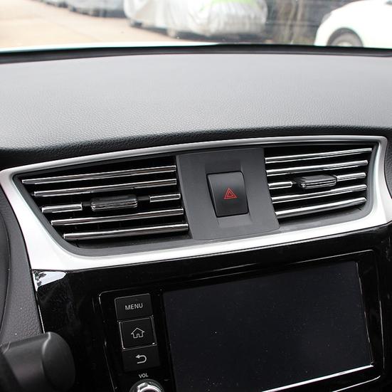 10 Stück Luft-PVC-U-Entlüftungsstreifen, flexible Form, universelles Klimaanlagen-Auslassgitter