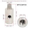 Oil Pressure Sensor Connector Feed Line Gauge Tee Adapter Oil Pressure Sensor Tee 1/8"NPT Female To M12 M10 M14 1/8NPT 1/4NPT