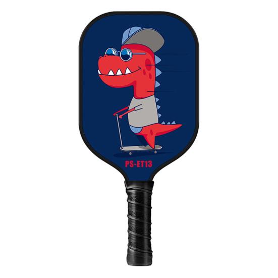 Copii Pickleball Paddle Cartoon Print Fibră de sticlă Ușoară Copii Pickleball Rachetă Pickleball Accesorii Cadou de aniversare