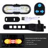 Bicycle Wireless Remote Turn Signals Led Rear Bike Taillight Type‑c Rechargeable Safety Warning Light For Night Riding Cycling Equipment