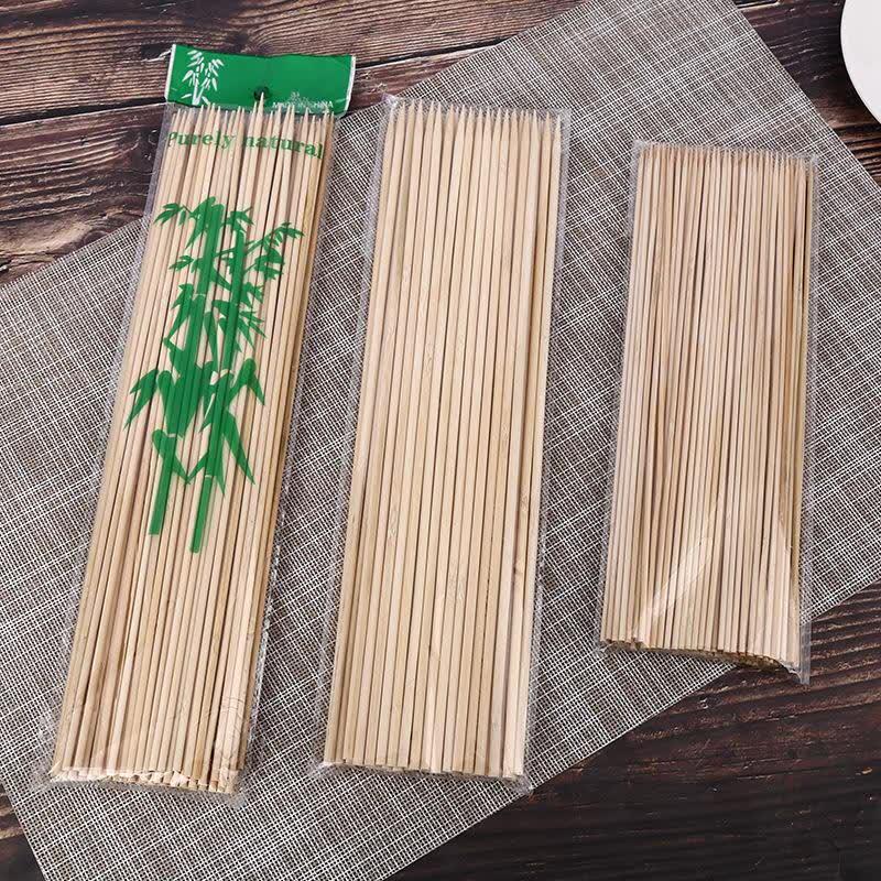 NICHUANG Disposable Bamboo BBQ Skewers