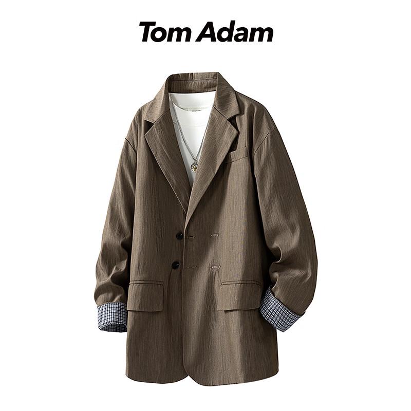 

ТОМ АДАМ Клетчатый Двубортный Повседневный Пиджак 3XL