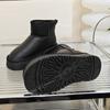 Schneestiefel mit dicker Sohle, gepolstert, verdickte, warme Baumwollschuhe, Baumwollstiefel