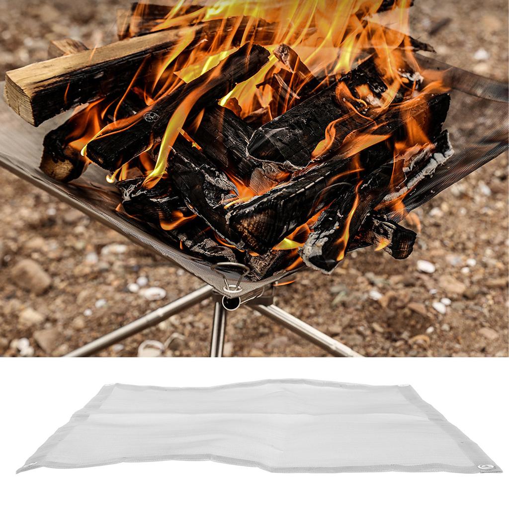 Ultra Lightweight Foldable Stainless Steel Fire Pit for Camping Backpacking Barbecue Grill Outdoor Cooking Portable Fire Grill