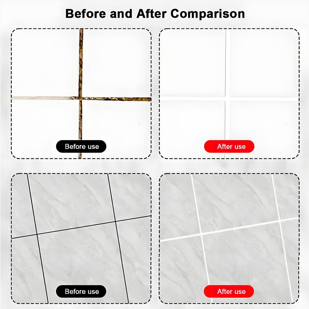 1/3 PCS DIY Grout Pen Quick Dry Home Repair Tool for Bathroom Kitchen Tiles Whitening Grout Marker to Revive Old Grout