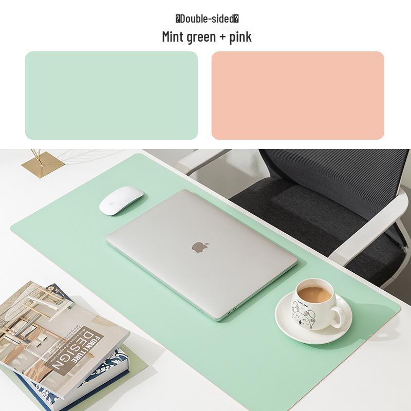 

Пользовательский водонепроницаемый кожаный коврик для мыши: Однотонный, Большой Настольный Коврик с Логотипом 70x35cm