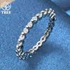 925 Sterling Silver Full AAA Zircon Ring Jewelry