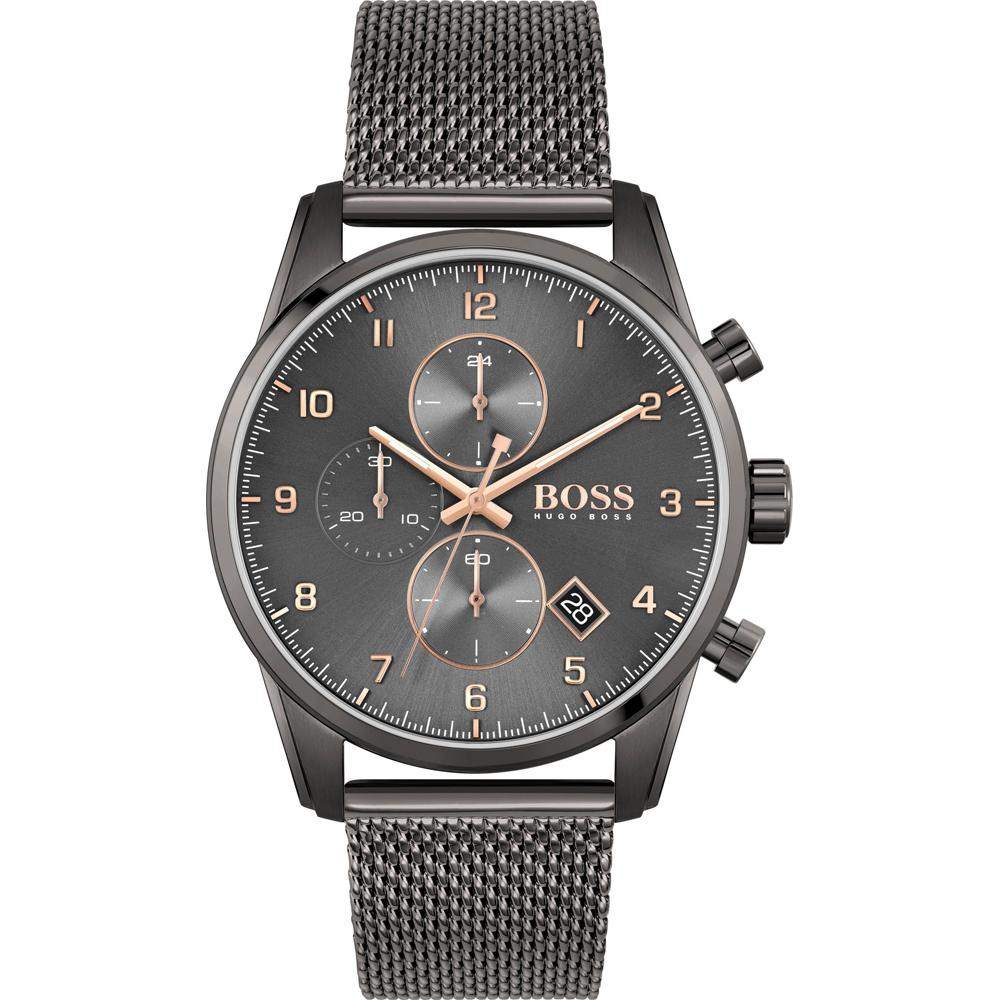 BOSS Skymaster Grey Milanese Bracelet Men s Quartz Watch 1513837 серый